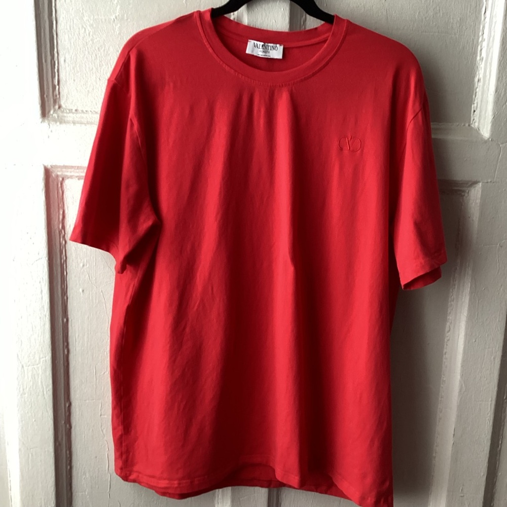 Valentino Beauty Men's Classic Red Short Sleeve Tee